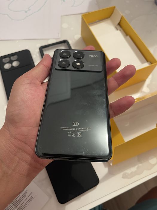 Poco x6 pro в черном цвете