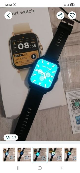 Ceas sport cu ecran tactil, ecran HD TFT de 4.65 cm, corp aliaj, curea TPU, nou