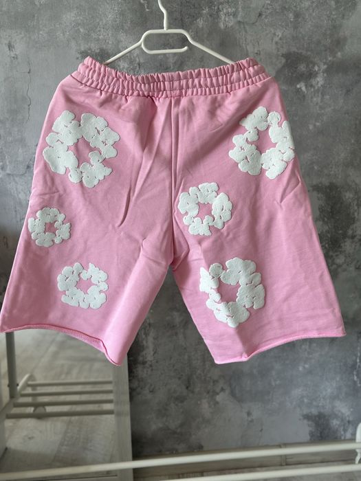 Pantaloni scurti Denim Tears Balenciaga off white