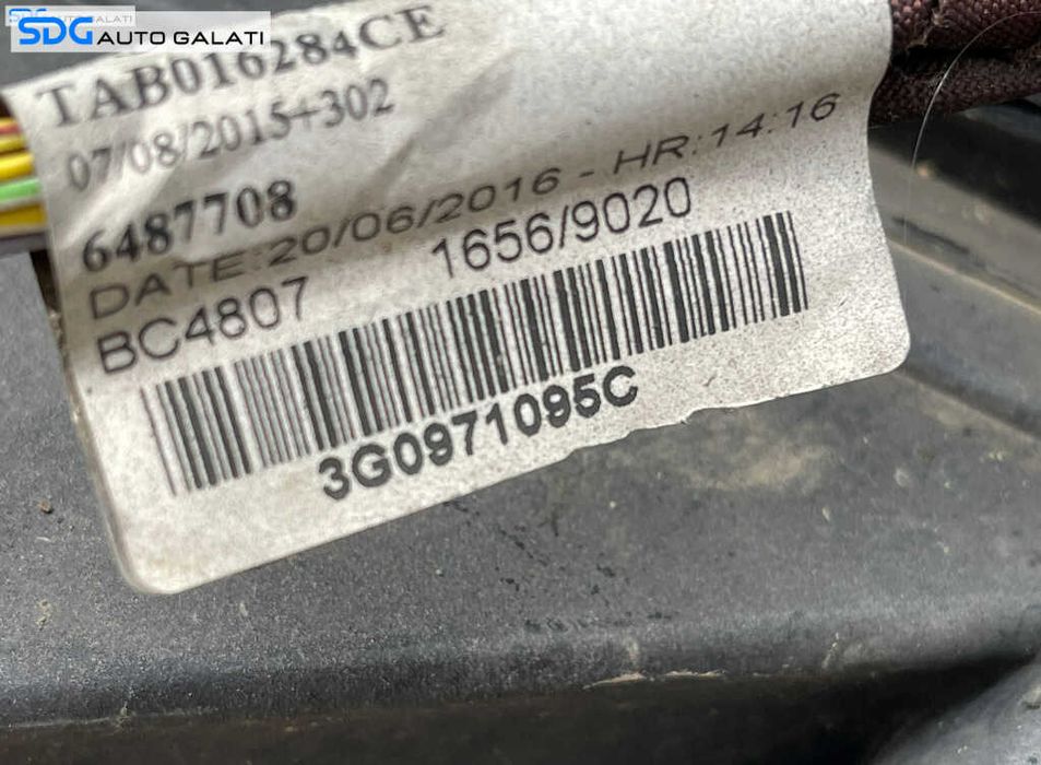 Cablaj Instalatie Electrica Senzori Parcare Proiectoare Ceata Daylight de pe Bara Spoiler Fata Volkswagen Passat B8 2015 - 2023 Cod 3G0971095C [B3144]