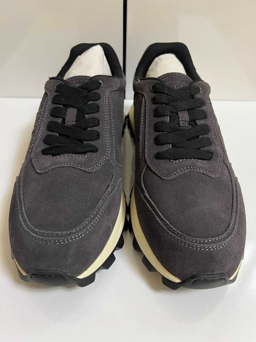 Нови мъжки маратонки LIU JO - COW SUEDE, сив велур, 42, 43, 44