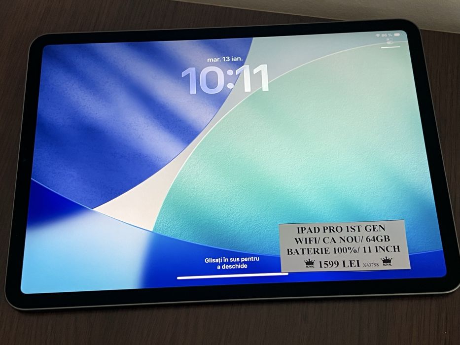Amanet Royal CB: Ipad Pro 1st gen baterie 100 ca nou 64gb