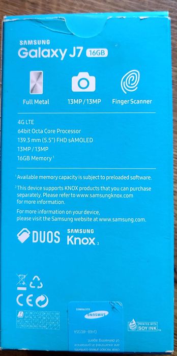 Смартфон Samsung Galaxy J7 (2017), Dual Sim. Пълен комплект