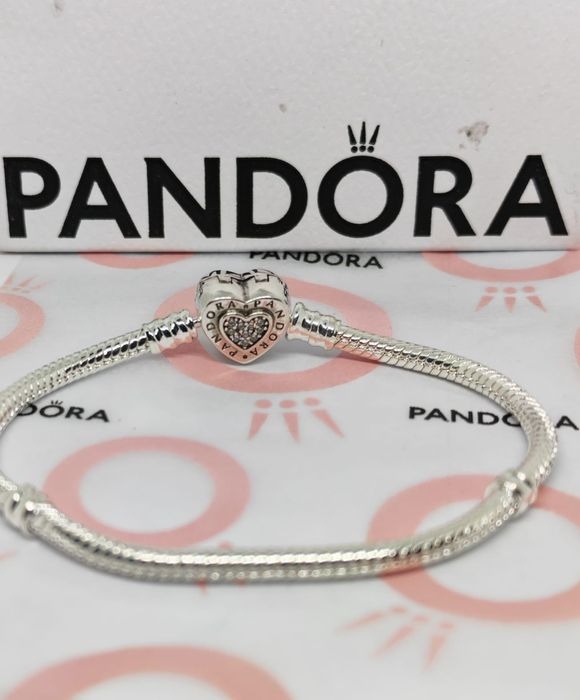 Brățara Nouă Pandora Moments Heart Argint S925 Ale