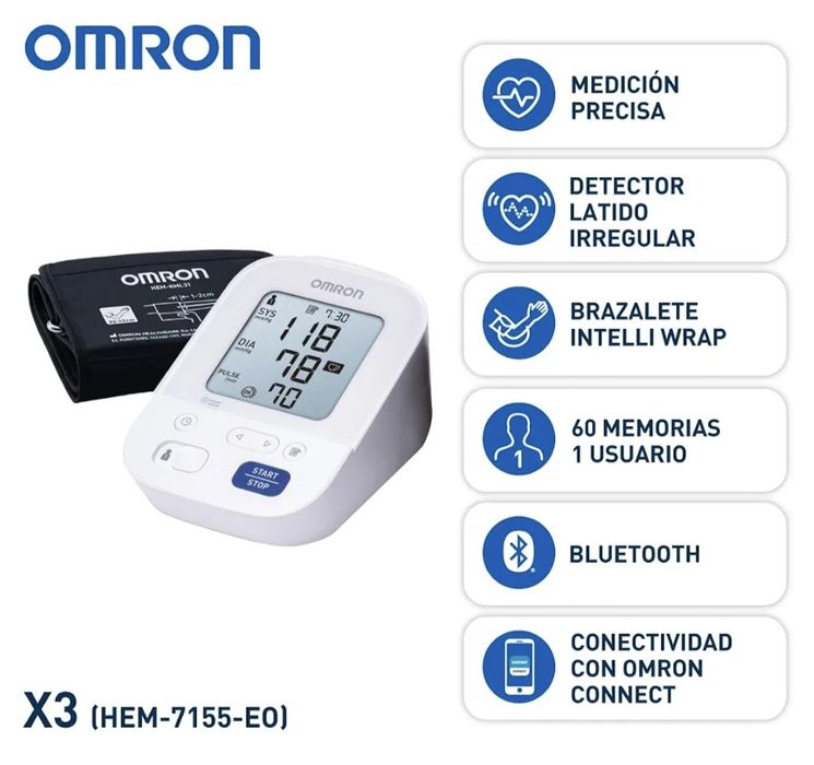 Апарат за измерване на кръвно налягане OMRON X 3 Comfort (Япония).