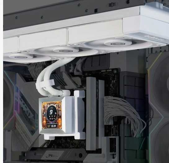 Cooler CPU Lian Li Hydroshift LCD AIO 360R, White, LGA 1700/AM5/AM4