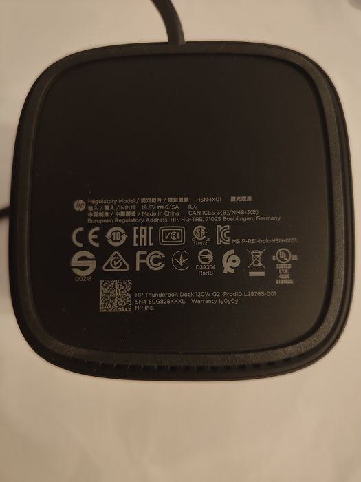 Hp thunderbolt dock 120w g2 cu boxa si microfon pentru conferinte