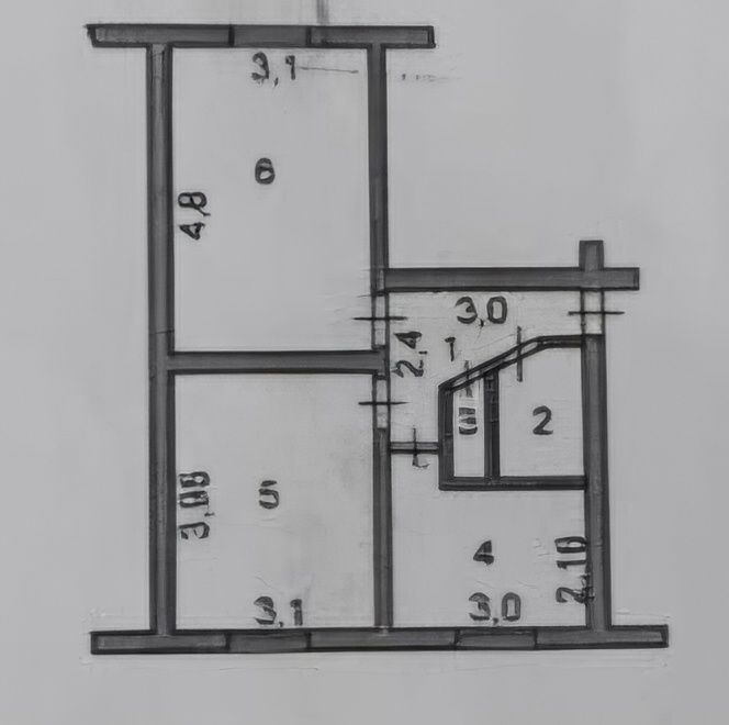 Квартира 2х.ком.