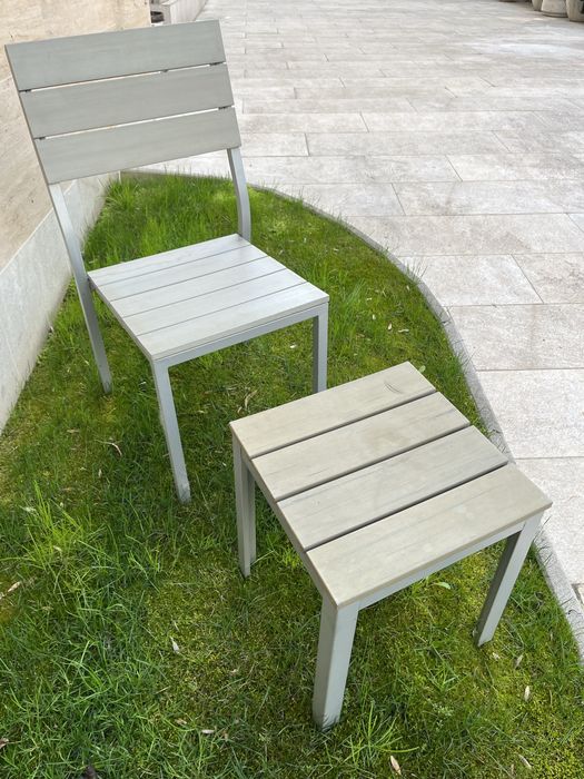 Градински стол с масичка от Икеа