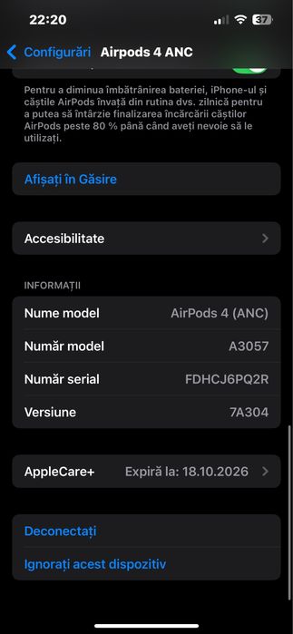 Airpods 4 Sigilate noi