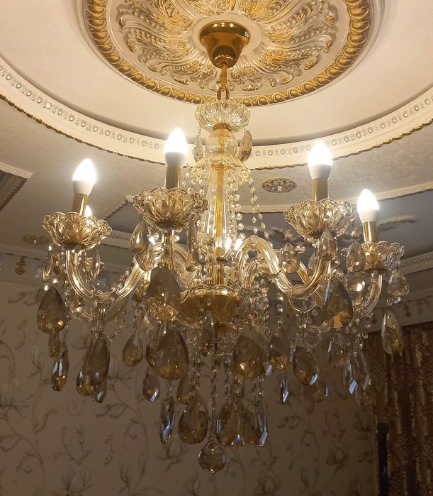 Люстра с хрустал.камнями