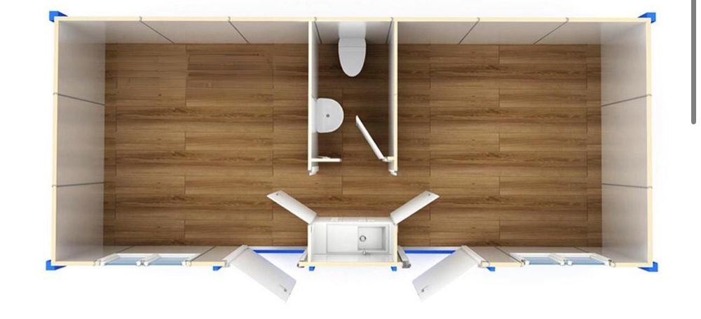 Фургон Лятна къща Контейнер Павилион Високо качество 6х2.40м