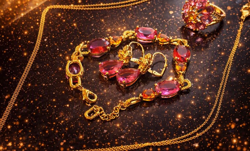 Set bijuterii placate aur 18K