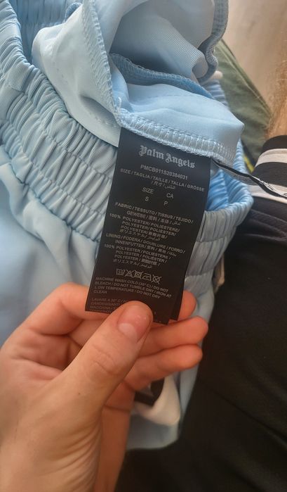 Pantaloni scurti Palm Angels baby blue