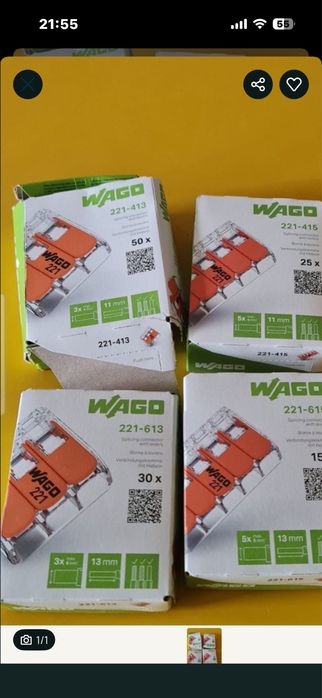 Cleme  legaturi rapide cabluri wago