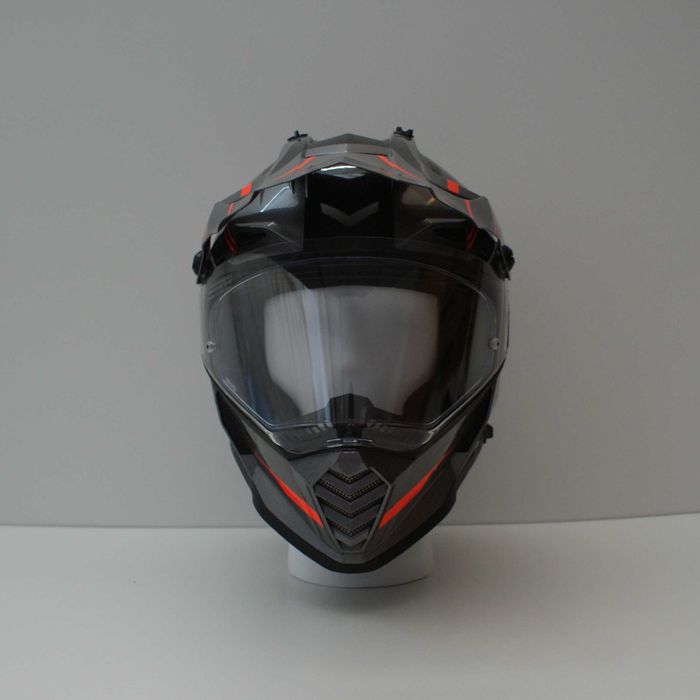 LS2 MX436 PIONEER EVO KNIGHT Titanium Orange размер M