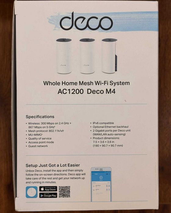 Wi-Fi Mesh система TP-Link Deco M4 (3-pack)