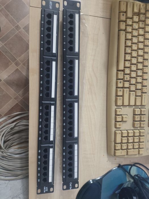 Патчпанель cat5e 24 портты