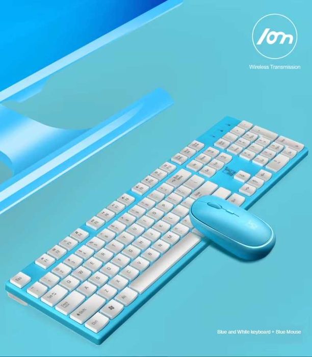 ПРОМО!! Комплект Wireless безжична клавиатура с мишка