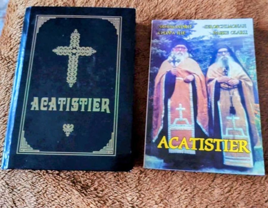 ACATISTIER ortodox/Set 2 acatistiere– carti de RUGĂCIUNE ESENȚIALE