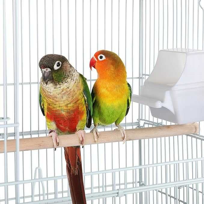 Colivie pentru pasari PawHut 104.5 Metal  Plastic, Alb|S 591824 White