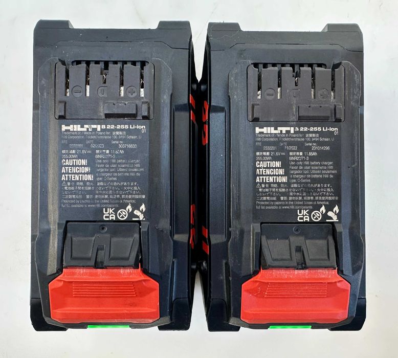 Hilti B 22-255 Li-ion Nuron -2бр Мощни акумулаторни батерии 22V 12.0Ah