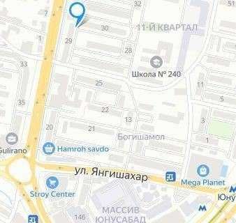 Просторная квартира в центре Юнусабада, шаговая доступность ко всему