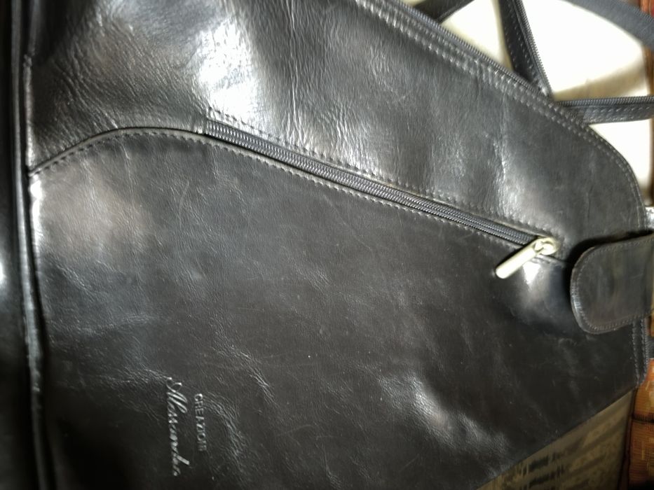 3 италиански естествена кожа чанти creazione alesandro  също il santi