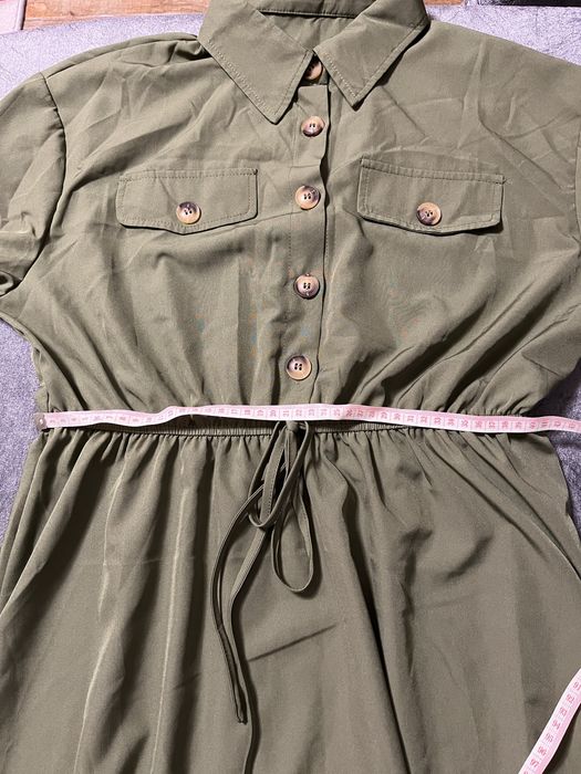 Rochie verde militar