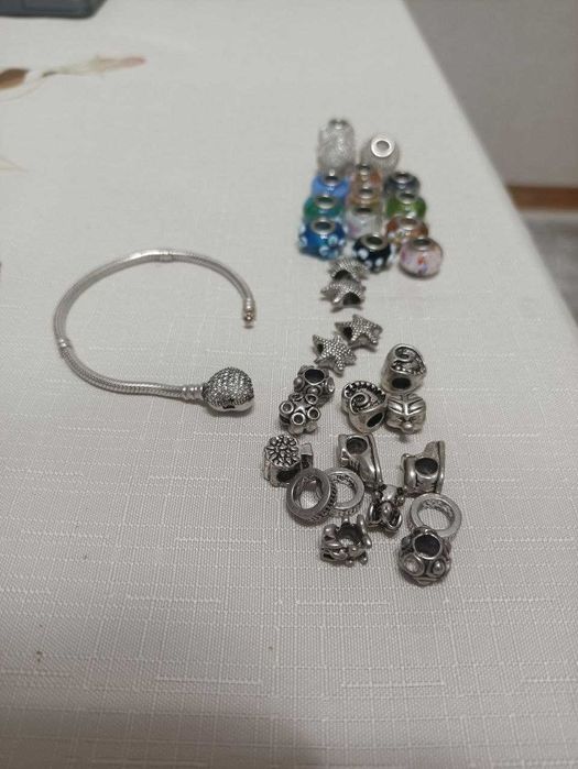 Pandora серебряный браслет с шармами