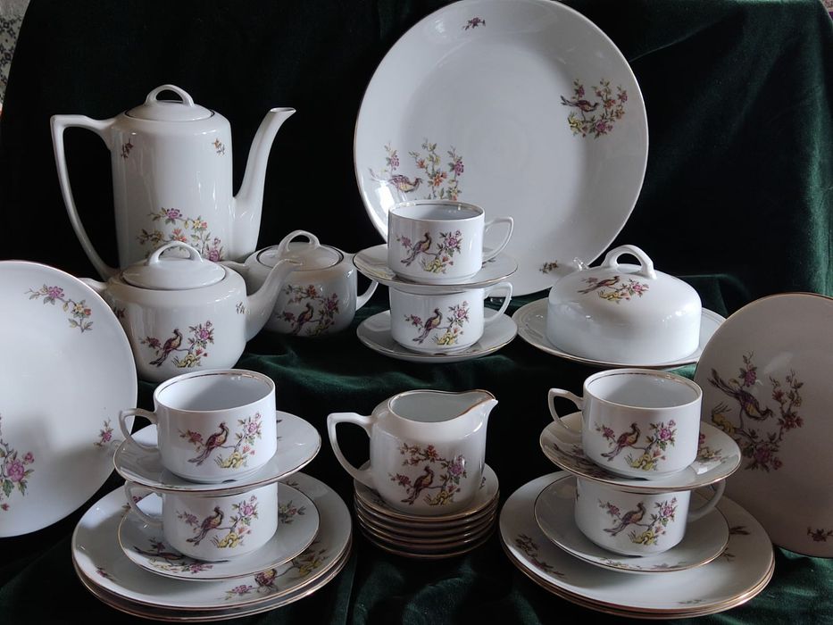 Чайный сервиз Райские птицы. ГДР