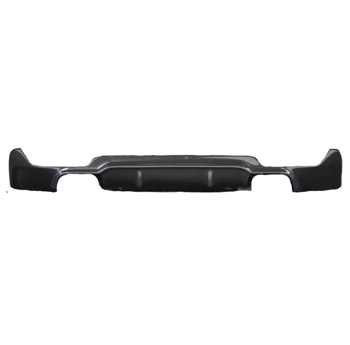Оребрен Дифузьор Задна Броня BMW БМВ F32 F33 F36 – Двоен OO+OO – Черен Гланц НА СКЛАД!!