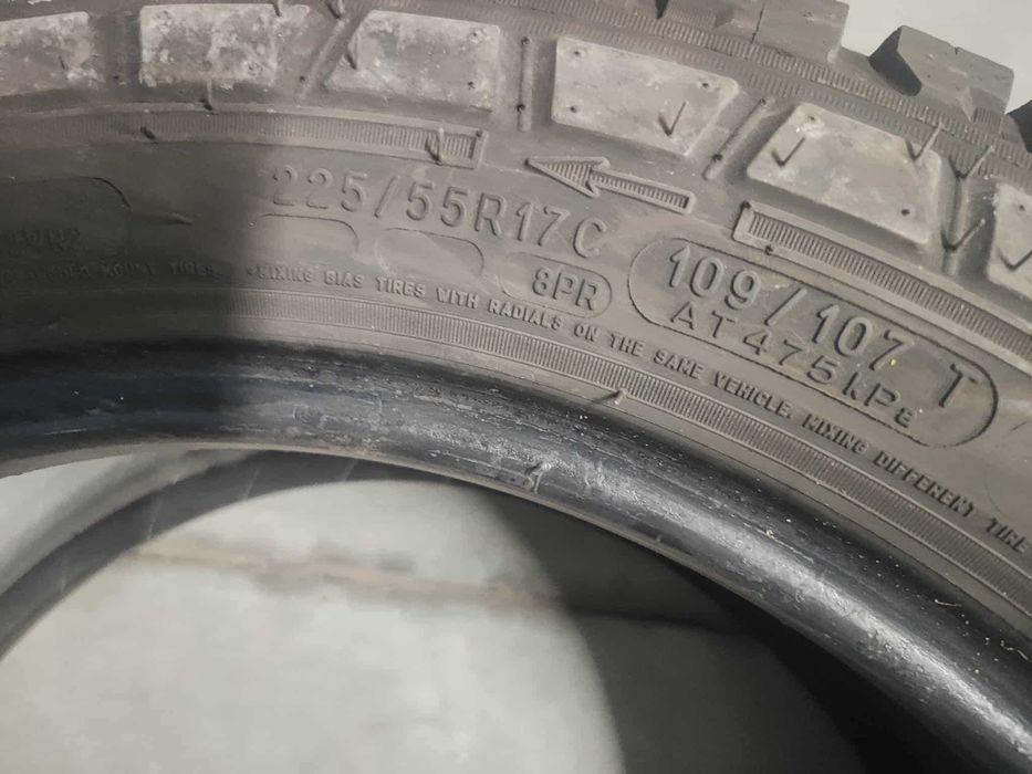 2бр.всесезонни гуми 225/55/17C Michelin
