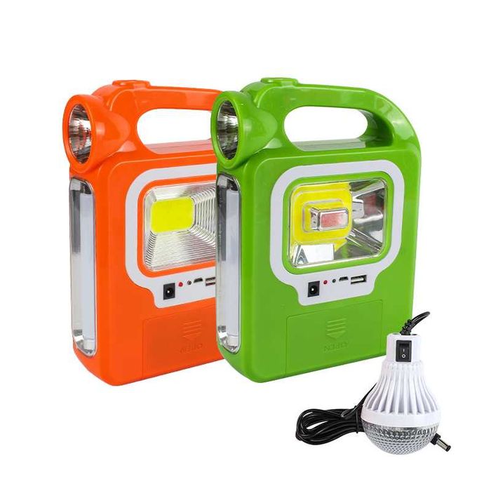 Lanterna cu dock incarcare, bec pe fir, panou solar
