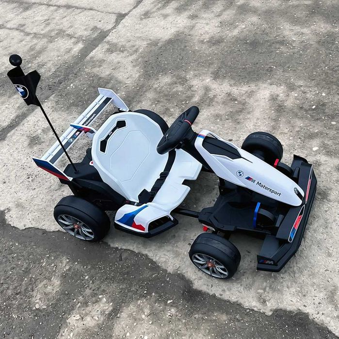 Kart electric cu functie Drift, BMW Motosport 2x 250W, 24V #white