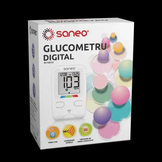 Glucometru Digital, Saneo, 1 bucata.bandelete.lanțete