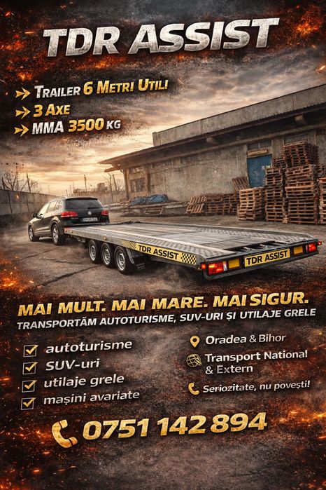 Tractari auto Asistenta rutiera Servicii transport basculabil Oradea b