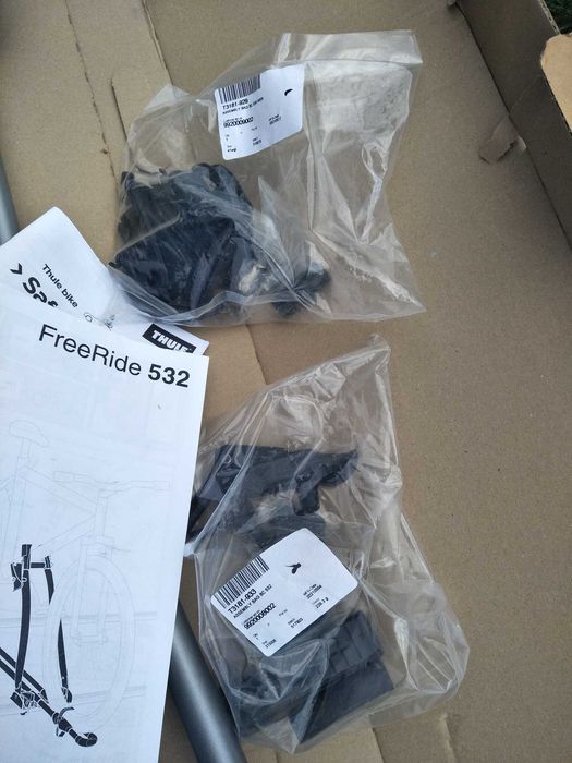 2 buc. Suport bicicleta auto Thule Freeride 532 pe bare transversale - nou