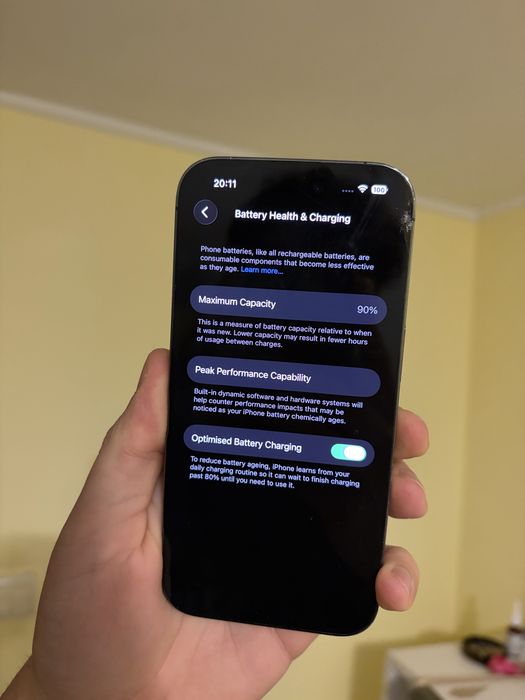 Iphone 14 Pro Midnight Purple 128GB 90% baterie si putin crapat in colt