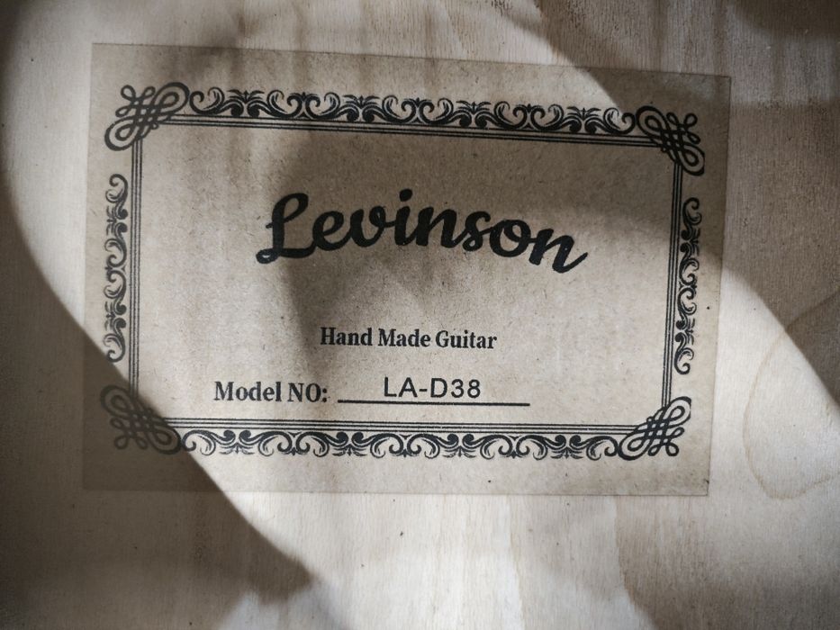 Гитара акустическая Levinson LA-D38-BK бу