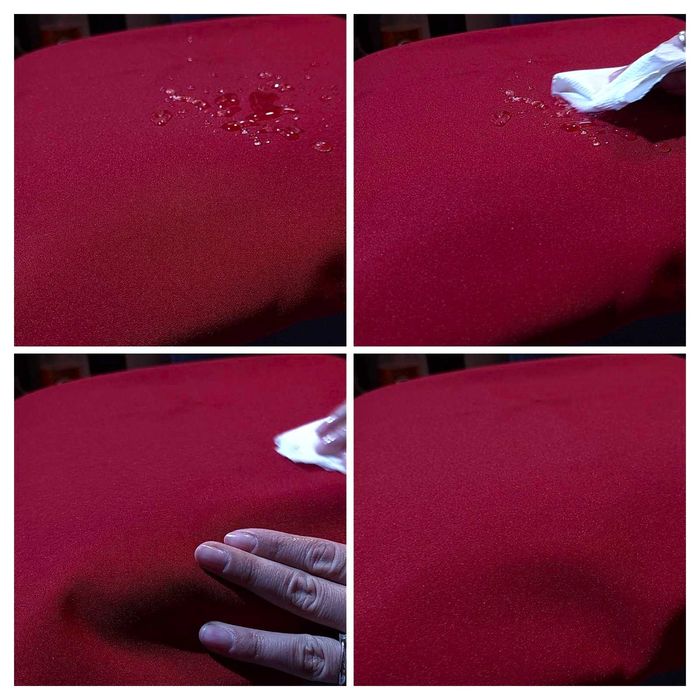 Червена коледна покривка от плътен качествен плат в различни размери