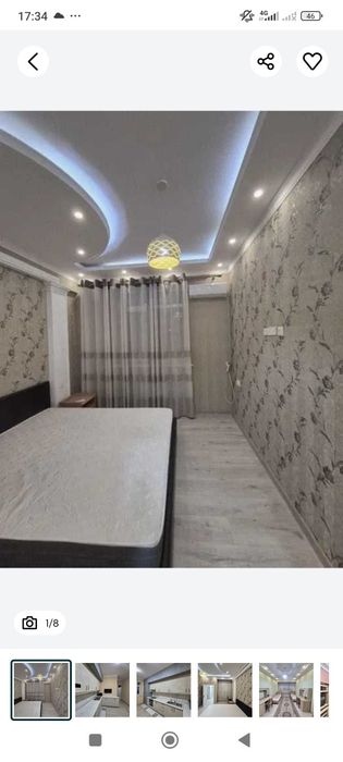 Продаётся Шикарная квартира 2/1/2 на Сырдарьинской р-н ор-р Камаристан