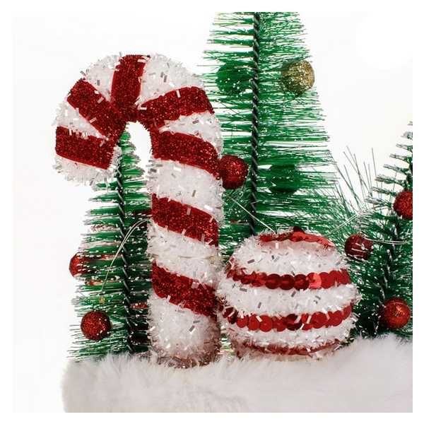 Коледна настолна декорация с LED светлини, Червен ботуш