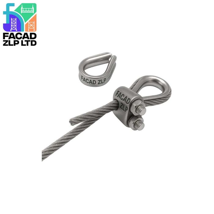 Коуш для троса фасадной люльки  ZLP-630, стальной, Китай