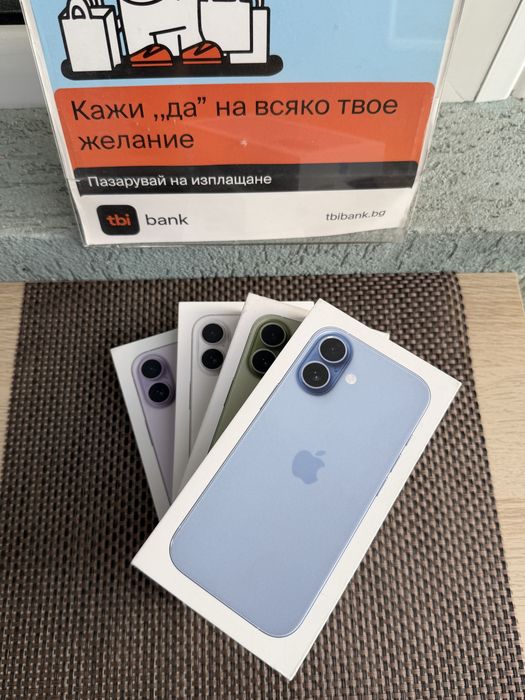 НОВ*iphone 17  256 Lavender / White / mist Blue /Sage Лизинг от 26€/м айфон 17 /син/виолет/бял  Гаранция