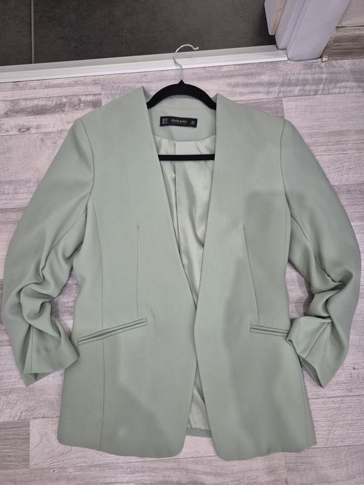 Сако в зелено 3/4 ръкави