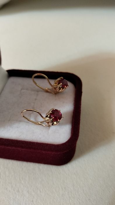 Советские серьги 583 пробы