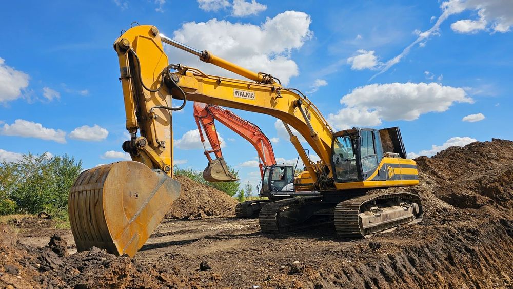 JCB JS 460 Excavator pe senile