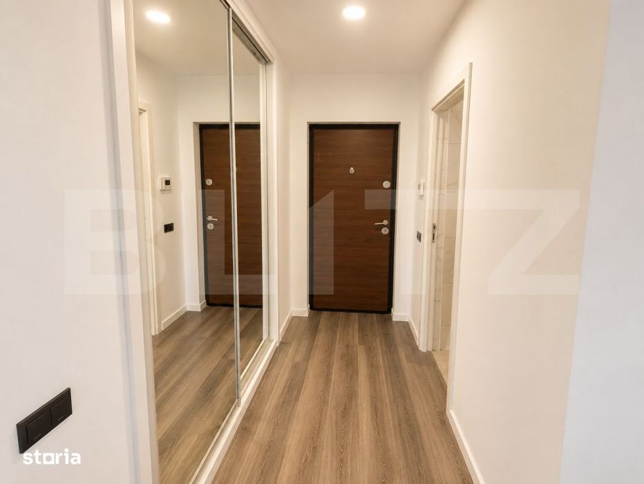 Apartament 2 camere, etaj intermediar, la cheie, balcon, zona Vivo