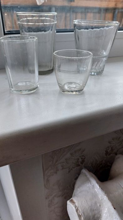 Продаю стопки, стаканы стеклянные б/у